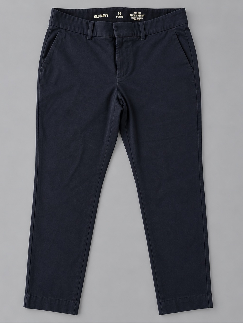 Old Navy High Rise Pixie Skinny Pants 16 Petite Navy Secret Smooth